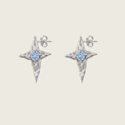 The Skycompass Silver Stud Earrings - Kensho Heirlooms